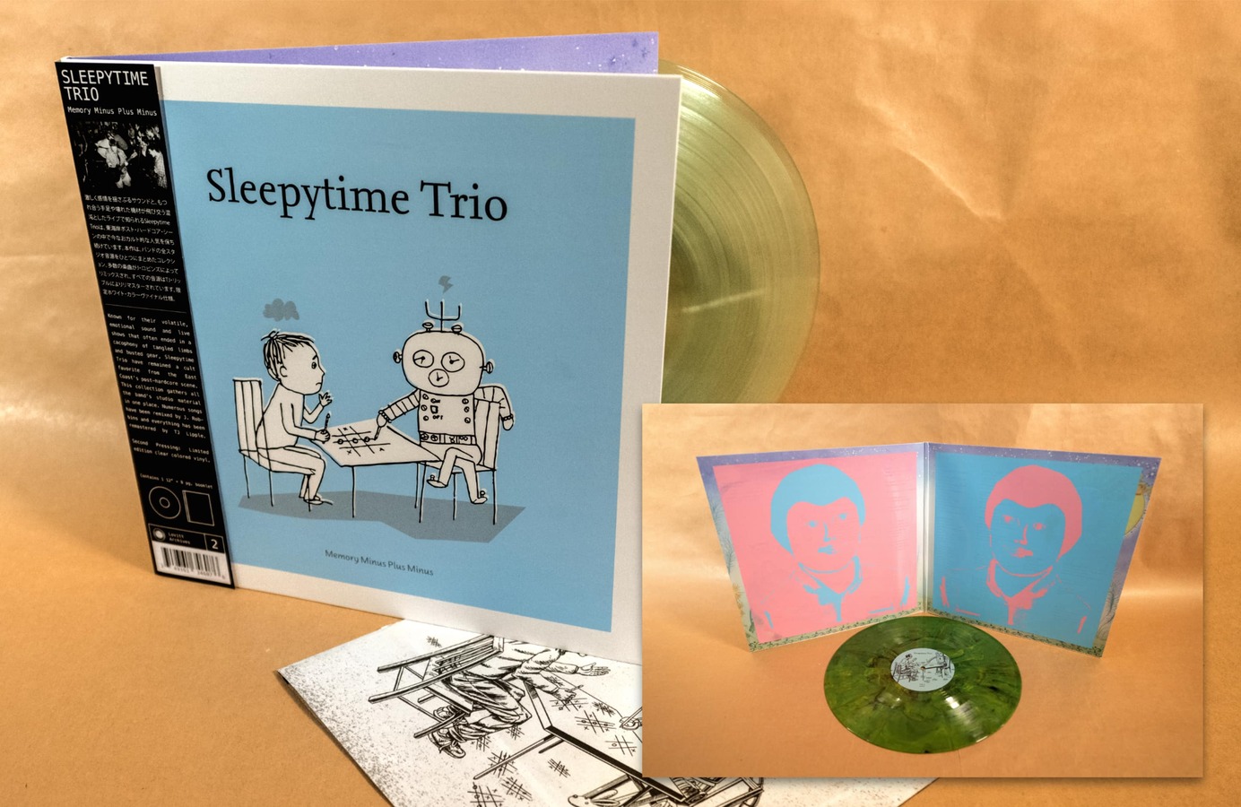 Sleepytime Trio Memory Minus Plus Minus repress, gatefold and colored vinyl